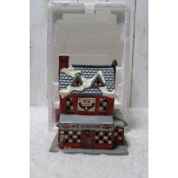 Holiday Expressions Dickens Porcelain Lighted House ACE Hardware Store - Picture 5 of 5